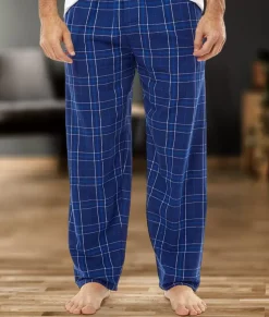 Men Nayked Apparel Bottoms>Men'S Big Ridiculously Soft Brushed Flannel Lounge Pants With Pockets