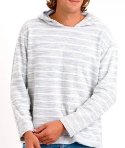 Men Nayked Apparel Hoodies & Sweatshirts>Men'S Cotton/Poly Striped French Terry Hoodie/Discontinued