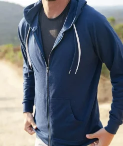Men Nayked Apparel Shirts>Men'S French Terry Full-Zip Hoodie