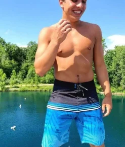 Men Nayked Apparel Swim>Men'S Palm Tree Board Short/Discontinued