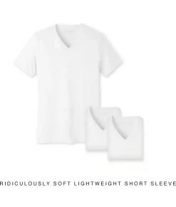 Men Nayked Apparel Shirts>Men'S 3Pk Ridiculously Soft Lightweight V-Neck T-Shirt