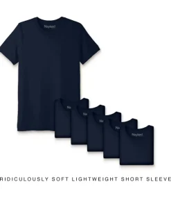 Men Nayked Apparel Shirts>Men'S 6Pk Ridiculously Soft Lightweight Crew Neck T-Shirt