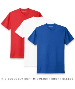 Men Nayked Apparel T-Shirt Packs>Men'S 3Pk Ridiculously Soft Midweight Crew T-Shirt Favorites