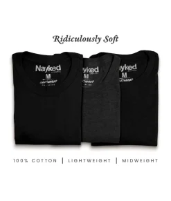 Men Nayked Apparel T-Shirt Packs>Men'S 3Pk Tri-Nayked Short Sleeve Crew Neck T-Shirts