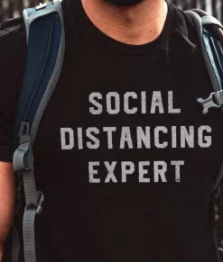 Men Nayked Apparel T-Shirts>Men'S Ridiculously Soft 100% Cotton Graphic Tee | Social Distancing Expert