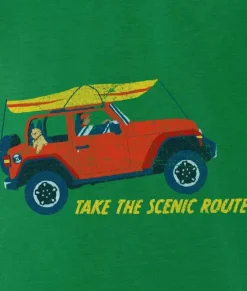 Men Nayked Apparel Shirts>Men'S Ridiculously Soft 100% Cotton Graphic Tee | Take The Scenic Route