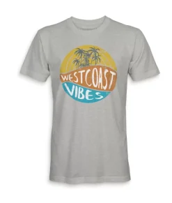 Men Nayked Apparel Shirts>Men'S Ridiculously Soft 100% Cotton Graphic Tee | West Coast Vibes
