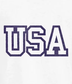 Men Nayked Apparel Shirts>Men'S Ridiculously Soft Big Graphic T-Shirt | Usa Text