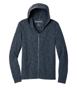 Men Nayked Apparel Outerwear>Men'S Ridiculously Soft Big Lightweight Full-Zip Hoodie