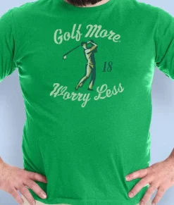 Men Nayked Apparel Shirts>Men'S Ridiculously Soft Big Graphic T-Shirt | Golf More, Worry Less