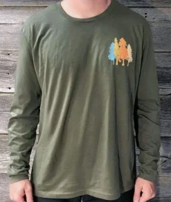 Men Nayked Apparel T-Shirts>Men'S Ridiculously Soft Cotton Long Sleeve Graphic Tee | Take A Hike