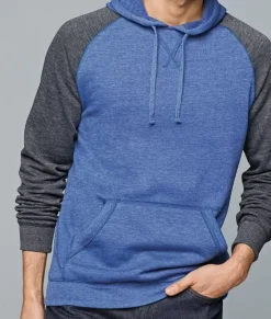 Men Nayked Apparel Shirts>Men'S Ridiculously Soft Fleece Raglan Hoodie