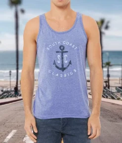 Men Nayked Apparel Shirts>Men'S Ridiculously Soft Graphic Lightweight Tank Top | Sc Anchor