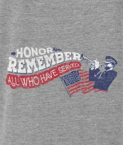 Men Nayked Apparel T-Shirts>Men'S Ridiculously Soft Lightweight Long Sleeve Graphic Crew Shirt | Honor And Remember