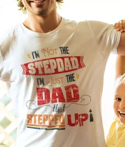 Men Nayked Apparel T-Shirts>Men'S Ridiculously Soft Lightweight Graphic Tee | The Dad That Stepped Up
