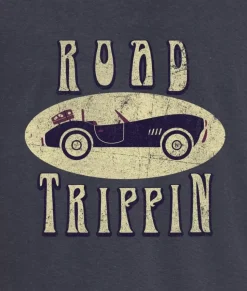 Men Nayked Apparel Shirts>Men'S Ridiculously Soft Lightweight Long Sleeve Graphic Tee | Road Trippin