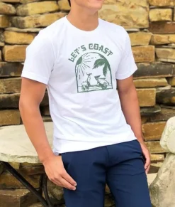 Men Nayked Apparel T-Shirts>Men'S Ridiculously Soft Lightweight Graphic Tee | Let'S Coast