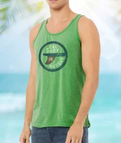 Men Nayked Apparel Tanks>Men'S Ridiculously Soft Lightweight Graphic Tank Top | Surf Rebels