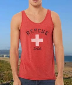Men Nayked Apparel Tanks>Men'S Ridiculously Soft Lightweight Graphic Tank Top | Cali Rescue
