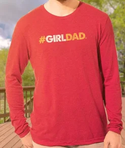 Men Nayked Apparel T-Shirts>Men'S Ridiculously Soft Lightweight Long Sleeve Graphic Tee | #Girldad