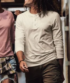 Men Nayked Apparel Shirts>Men'S Ridiculously Soft Long Sleeve Henley