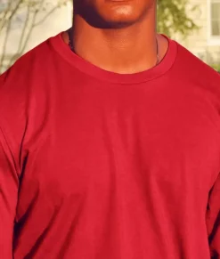 Men Nayked Apparel T-Shirts>Men'S Ridiculously Soft Long Sleeve 100% Cotton T-Shirt