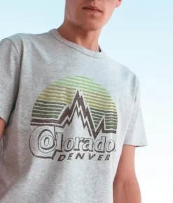 Men Nayked Apparel T-Shirts>Men'S Ridiculously Soft Midweight Graphic Tee | Denver Colorado