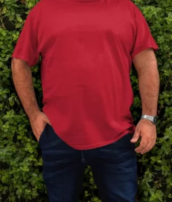 Men Nayked Apparel Shirts>Men'S Ridiculously Soft Midweight Big Crew T-Shirt