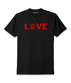 Men Nayked Apparel Shirts>Men'S Ridiculously Soft Midweight Valentine'S Day Graphic T-Shirt | Love My Pet