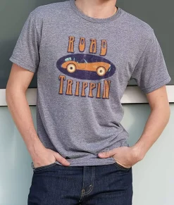 Men Nayked Apparel T-Shirts>Men'S Ridiculously Soft Midweight Graphic Tee | Road Trippin