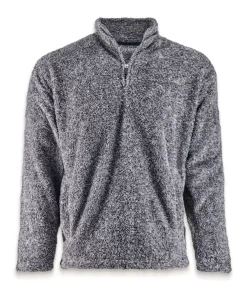 Men Nayked Apparel Shirts>Men'S Ridiculously Soft Shag Sherpa Quarter-Zip Pullover