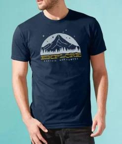 Men Nayked Apparel Shirts>Men'S Ridiculously Soft Sueded Graphic Tee | Explore