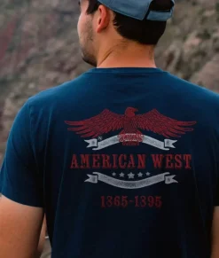 Men Nayked Apparel Shirts>Men'S Ridiculously Soft Sueded Graphic Tee | American West