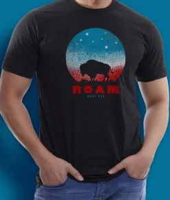 Men Nayked Apparel Shirts>Men'S Ridiculously Soft Sueded Big Graphic Tee | Roam