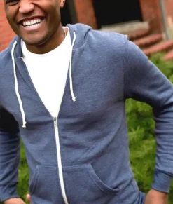 Men Nayked Apparel Hoodies & Sweatshirts>Men'S Ridiculously Soft Vintage Recycled Fleece Full-Zip Hoodie