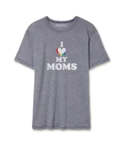 Men Nayked Apparel T-Shirts>Men'S Ridiculously Soft Vintage Graphic T-Shirt | I Love My Moms