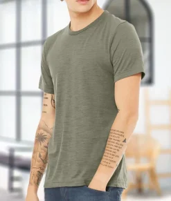 Men Nayked Apparel Shirts>Men'S Soft Slub Jersey Short Sleeve Crew Neck T-Shirt