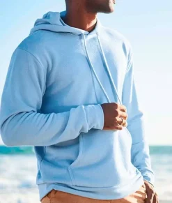 Men Nayked Apparel Hoodies & Sweatshirts>Men'S Soft Sueded French Terry Pullover Hoodie