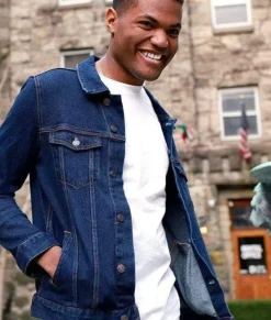 Men Nayked Apparel Shirts>Men'S Soft Vintage Denim Jacket