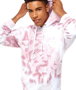 Men Nayked Apparel Shirts>Men'S Soft Washed Tie Dye Fleece Hoodie