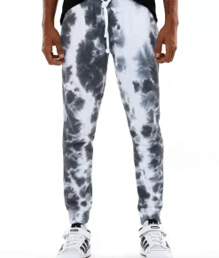 Men Nayked Apparel Bottoms>Men'S Soft Washed Tie Dye Fleece Joggers