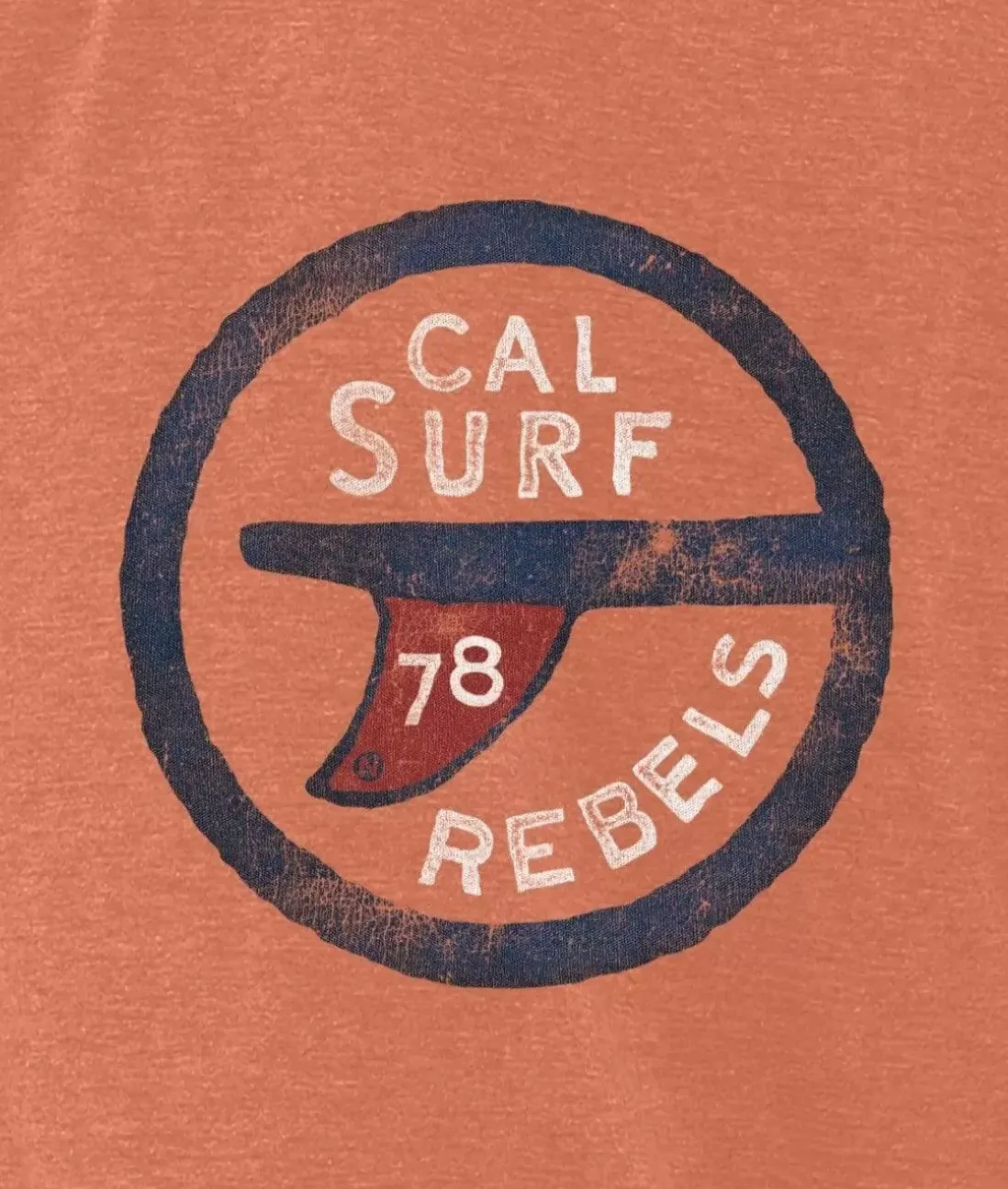 Men Nayked Apparel T-Shirts>Men'S Vintage Graphic Crew Neck T-Shirt | Surf Rebels