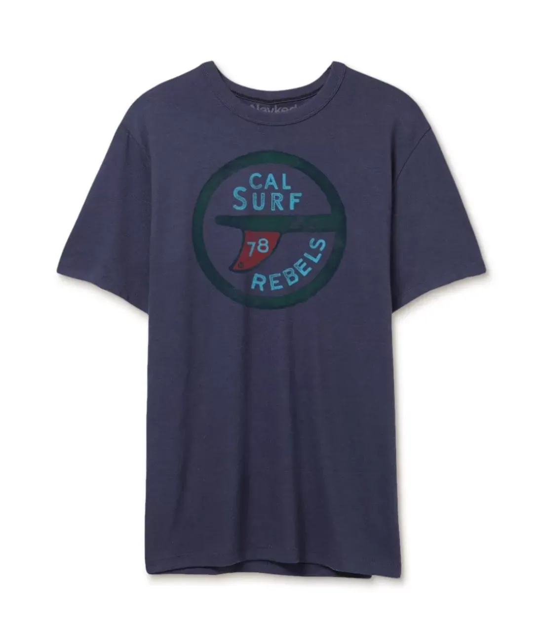 Men Nayked Apparel T-Shirts>Men'S Vintage Graphic Crew Neck T-Shirt | Surf Rebels