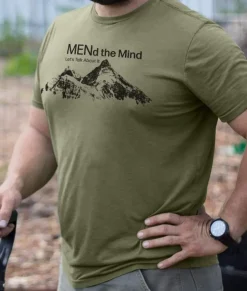 Men Nayked Apparel Shirts>Ridiculously Soft Big Graphic T-Shirt | Mend The Mind-Mountains