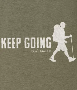 Men Nayked Apparel T-Shirts>Ridiculously Soft Big Graphic T-Shirt | Keep Going With Hiker