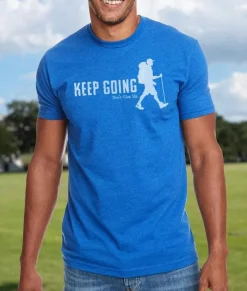 Men Nayked Apparel T-Shirts>Ridiculously Soft Crew Neck Graphic T-Shirt | Keep Going With Hiker