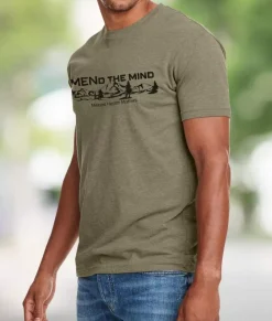 Men Nayked Apparel Shirts>Ridiculously Soft Crew Neck Graphic T-Shirt | Mend The Mind-Landscape