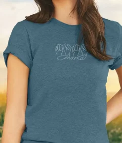 Men Nayked Apparel T-Shirts>Ridiculously Soft Heather Sueded Graphic Tee | Mama Signed