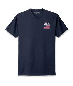 Men Nayked Apparel T-Shirts>Ridiculously Soft Men'S Usa Flag Graphic T-Shirt