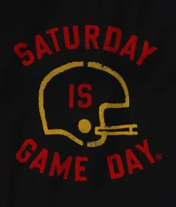 Men Nayked Apparel T-Shirts>Ridiculously Soft Saturday Is Game Day Graphic Long Sleeve Crew Neck T-Shirt